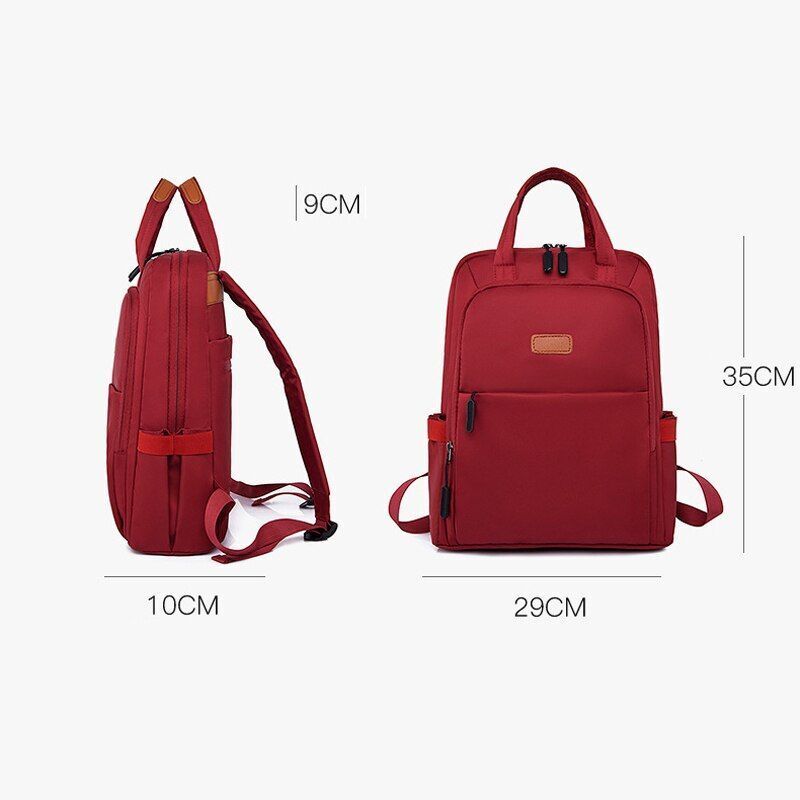 Waterproof Backpack Oxford Student School 13.4Inch Laptop Traveling Bag Rucksack