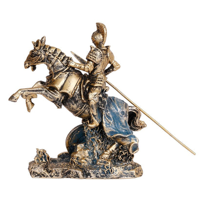 Alexander The Great on Horseback Greek Roman Warrior Polyresin Sculpture Statue