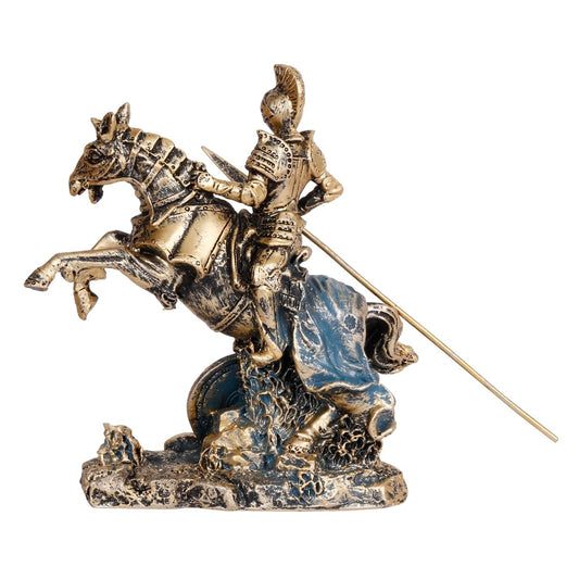 Alexander The Great on Horseback Greek Roman Warrior Polyresin Sculpture Statue