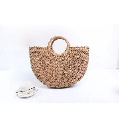 Straw Bag for Womens Summer Beach Bag Woven Tote Bag Large Rattan Shoulder Bag