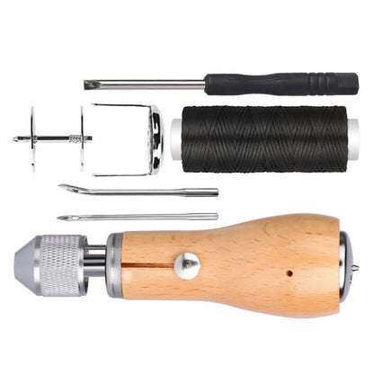 Professional Leather Sail Canvas DIY Sewing Awl Repair Tool Kit Accessories