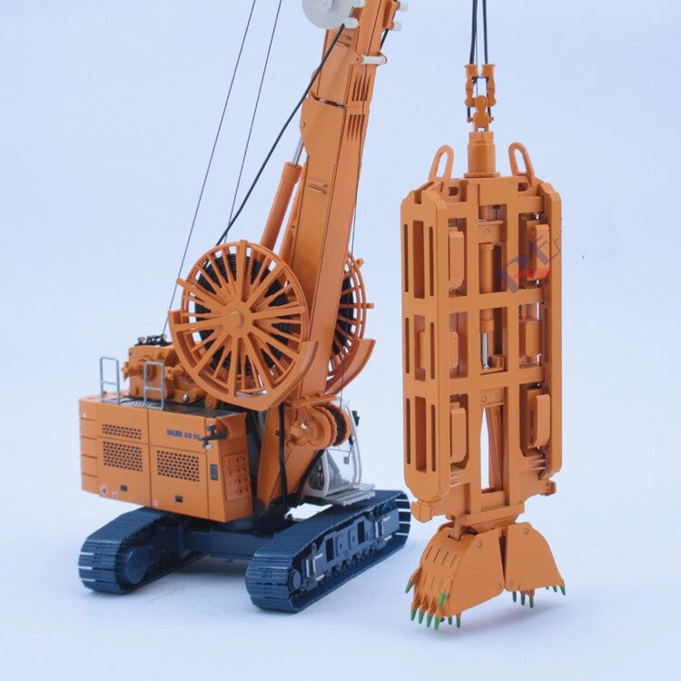 1:50 BAUER GB50 Continuous Wall Hydraulic Grab Bucket Equipment Diecast Model