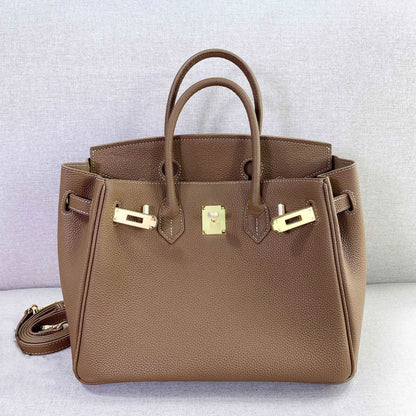 25/30cm Real Leather Flap Tote Shoulder bag Handbag Purse Fashion Briefcase