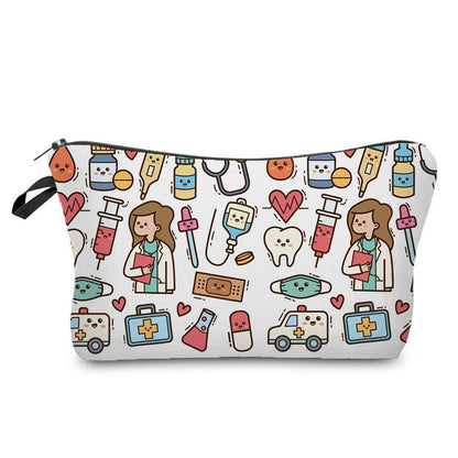 Printed Cosmetic Organizer Storage Bags Makeup Cartoon Purse 18*22*13.5 CM 1 PC