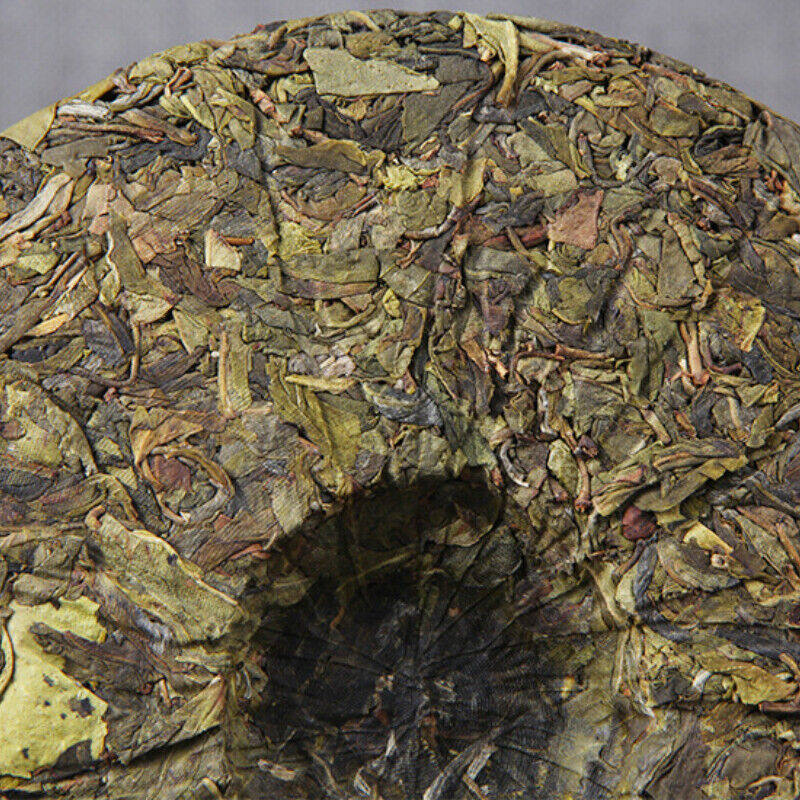 357g Huang Jin Ye Cha Tea Cake Top-Grade Wuzhai Ancient Tree Gold Leaf Pu'er Tea