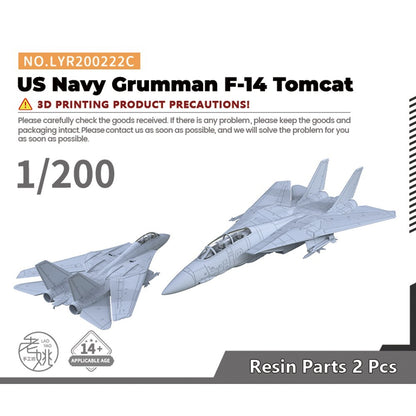 Yao's Studio LYR200222C 1/200 Military Model Kit US Navy Grumman F-14 Tomcat