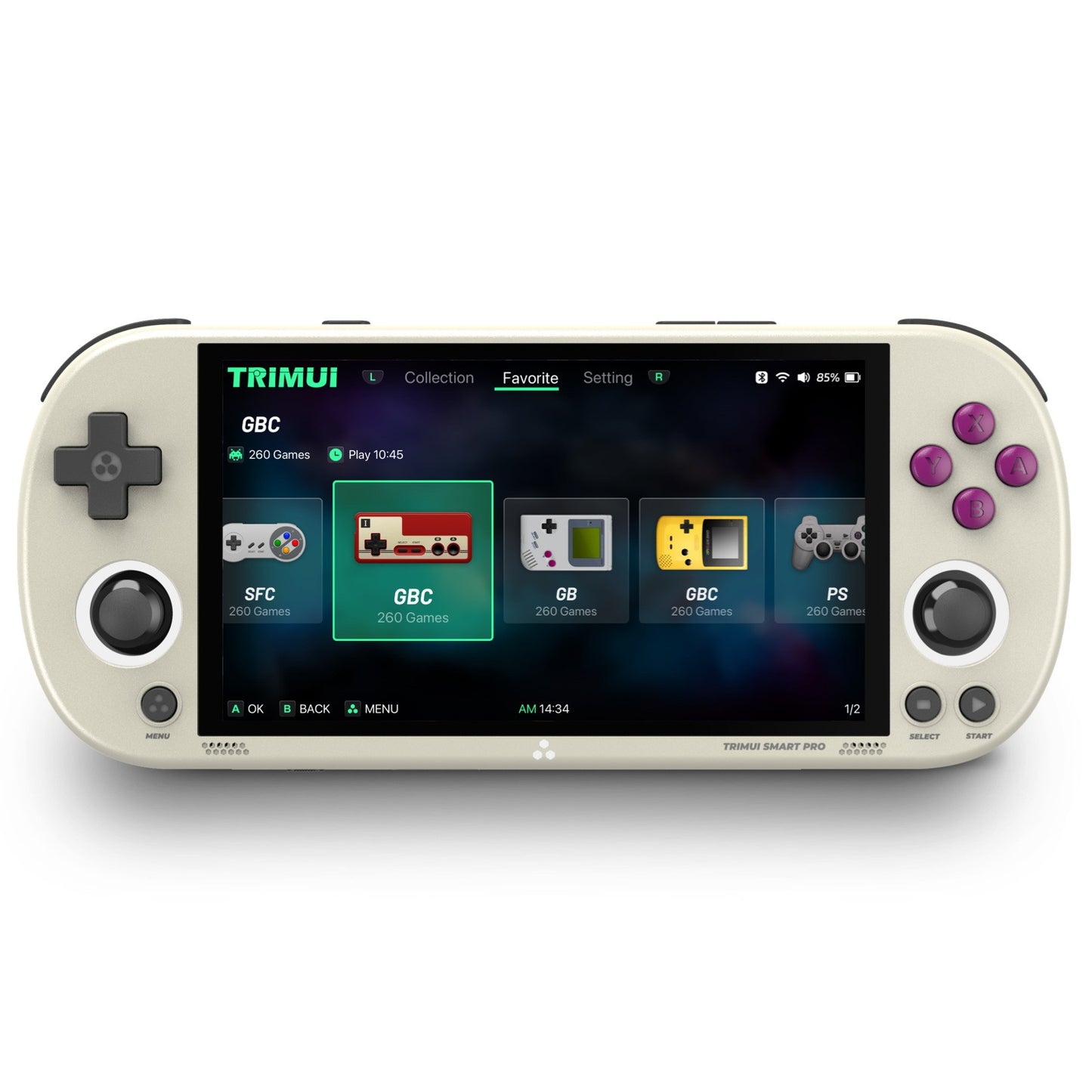 Trimui Smart Pro Handheld Gaming Console 4.96”IPS Screen Linux Emulator 64-256GB