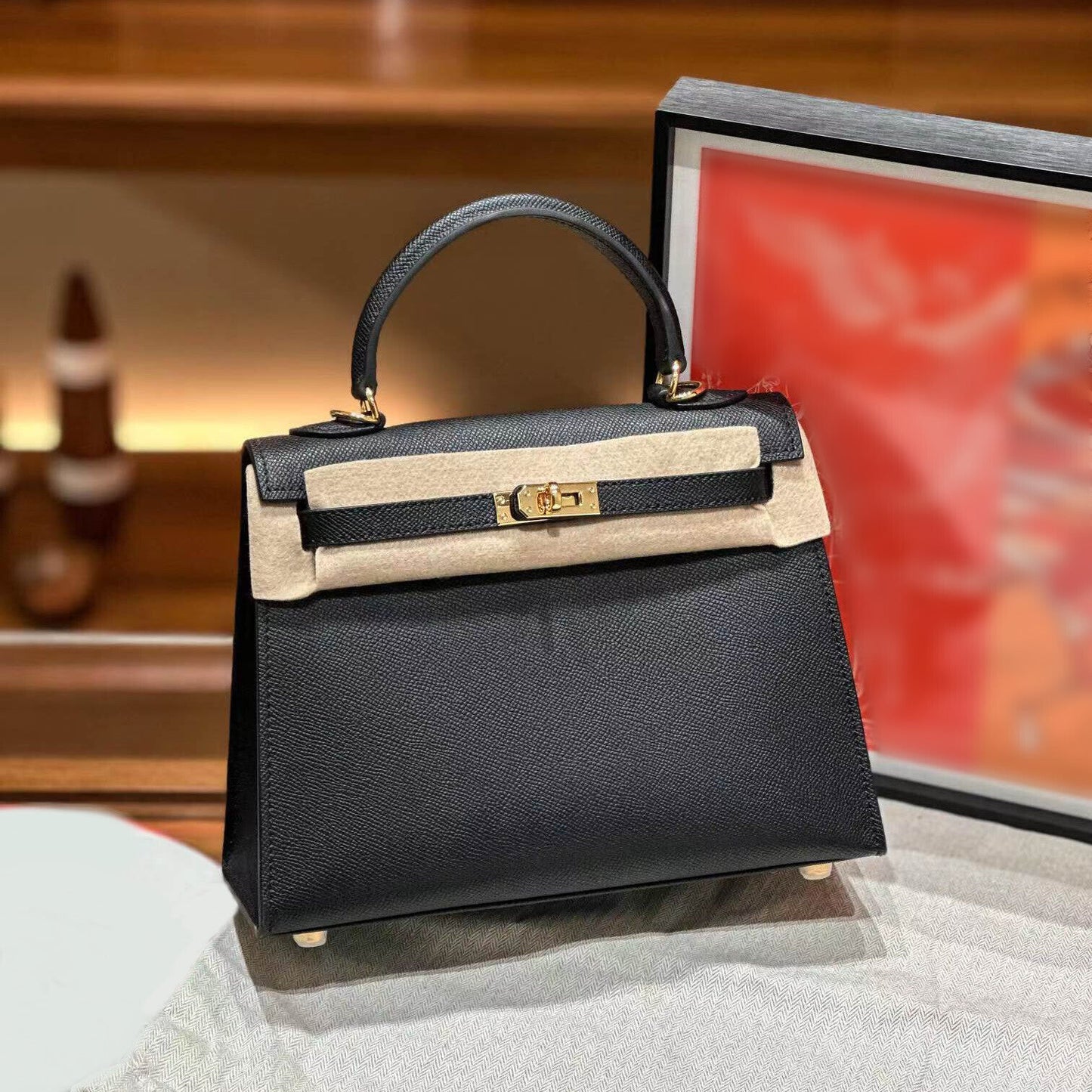 19/22/25/28 Real Leather Flap Handbag Tote Briefcase Fashion Purse Shoulder Bag