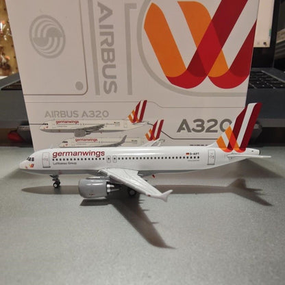 1:400 JC Wings Germanwings Airbus A320 D-AIPT Airplane Diecast Aircraft Model