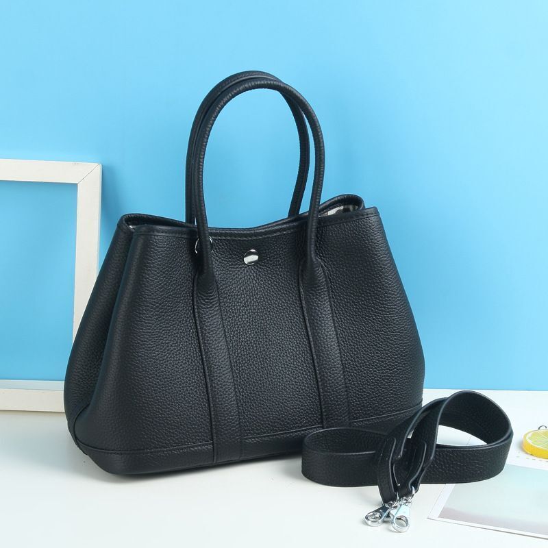 Genuine Leather Handbag Cow Leather Designer Tote Bag Shoulder Bag Shawl Strap