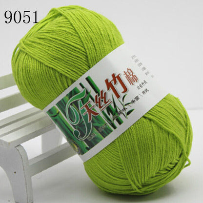 Hot Sale 50g Soft Bamboo Crochet Cotton Yarn Knitting Baby Knit Wool Yarn