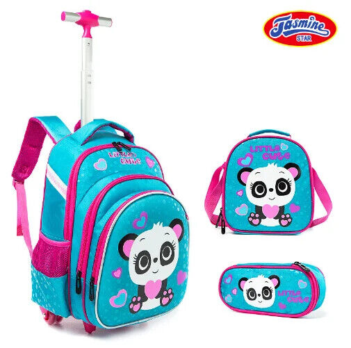 3pcs Schoolbag Lunch Bag School Bags Wheeled Backpack Student Backpack Boys