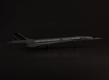 1:125 50CM AIR FRANCE Concorde Airplane Led Sound-Controlled Light Resin Model