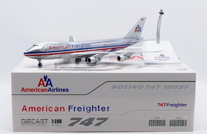 1:200 35CM JC Wings American Freighter BOEING 747-100SF Airplane Diecast Model