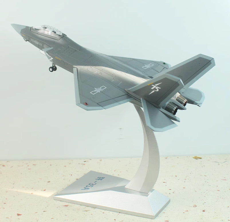 1:48 34CM J-35A Shipborne Fighter Jets Diecast Military Aircraft Airplane Model