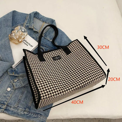Tote Women's Bag Canvas Bag Solid Simple Shoulder Bag Multifunctional Handbag