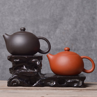 Chinese Xishi Pot Marked Purple Clay Kungfu Tea Pot China Zisha Pot String Gift