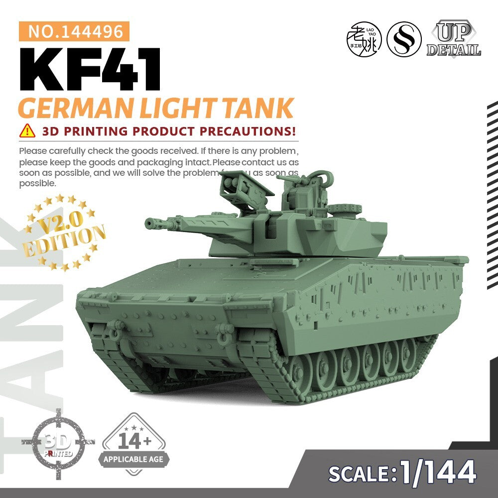 SSMODEL SS144496 1/144 Military Model Kit German KF41 Light Tank