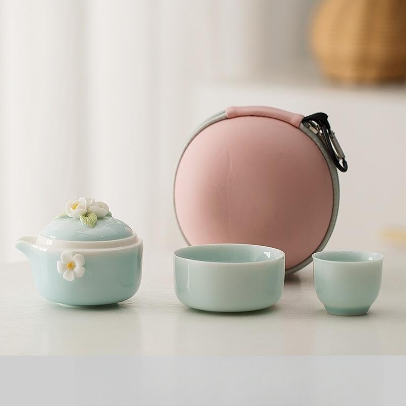 Tea Set For Lady Floral Decoration Porcelain Tea Pot With Lid Master Tea Cup New