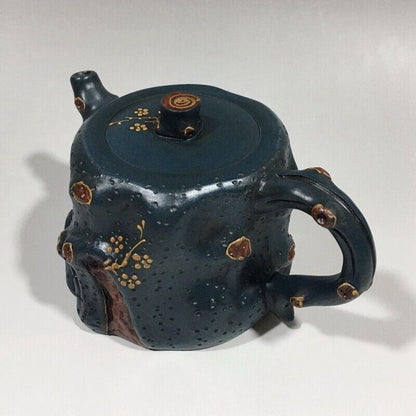 Chinese Yixing Zisha Clay Handmade Exquisite Teapot （树桩紫砂壶 底款：蒋蓉）