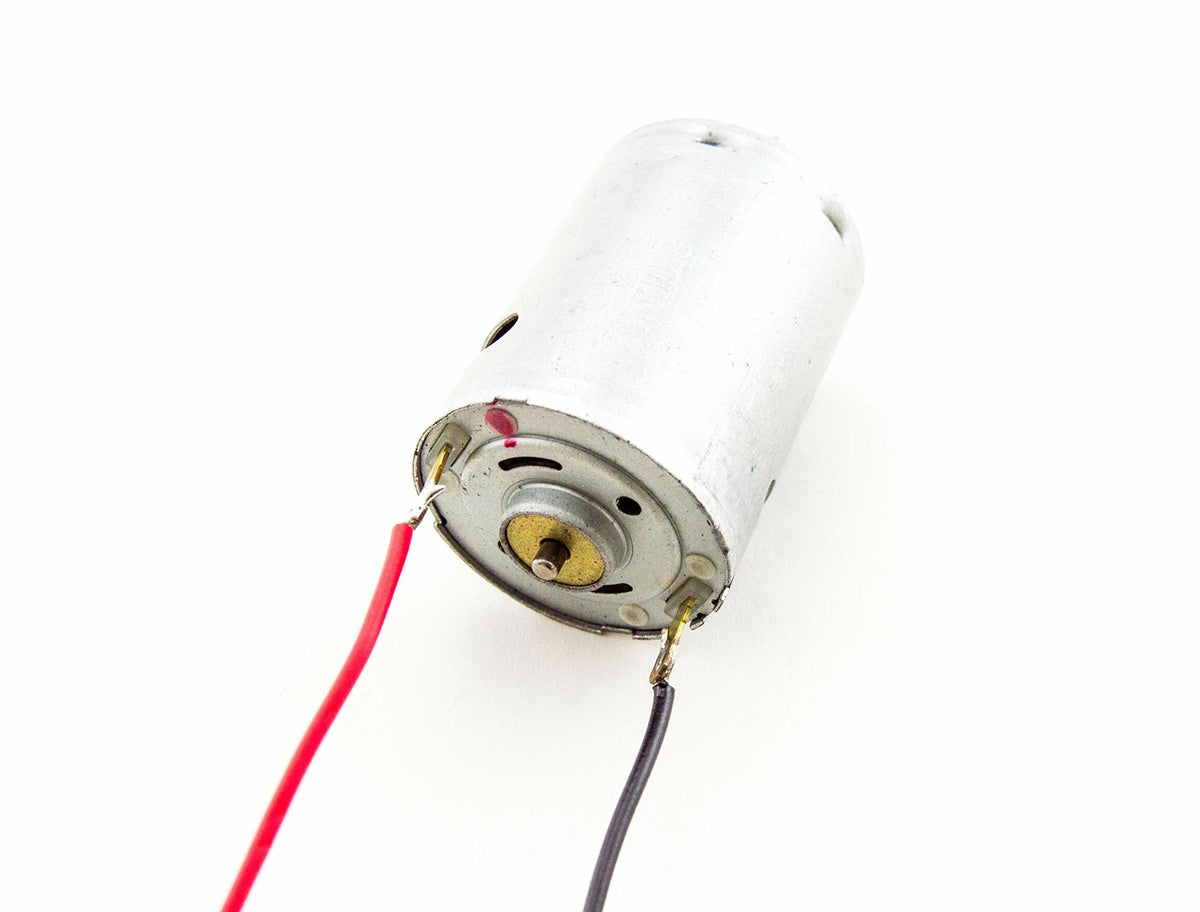 High Torque 9V DC Motor with Wire Leads Attached (1.48" Length x 1.08" Diameter)