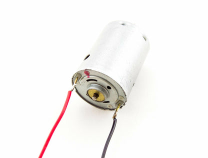 High Torque 9V DC Motor with Wire Leads Attached (1.48" Length x 1.08" Diameter)