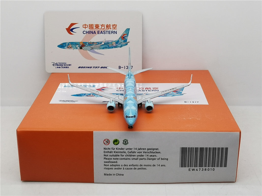 1:400 JC Wings CHINA EASTERN B737-800 Passenger Airplane Diecast Aircraft Model