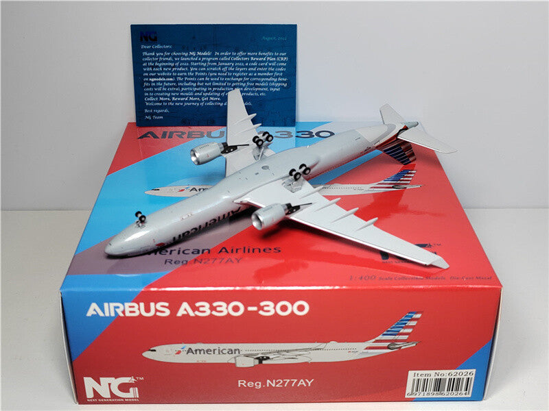 NG Model FOR American Airlines For Airbus A330-300 N277AY 1/400 Aircraft Model