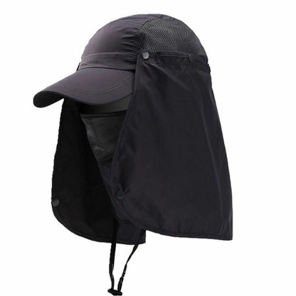 Outdoor Sun Hat UV Protection Ear Flap Neck Cover Fishing Hunting Hiking Unisex