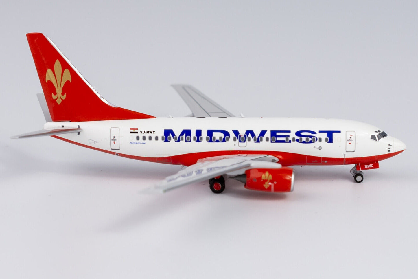 1:400 NG Model MIDWEST BOEING 737-600 Passenger Airplane Diecast Aircraft Model