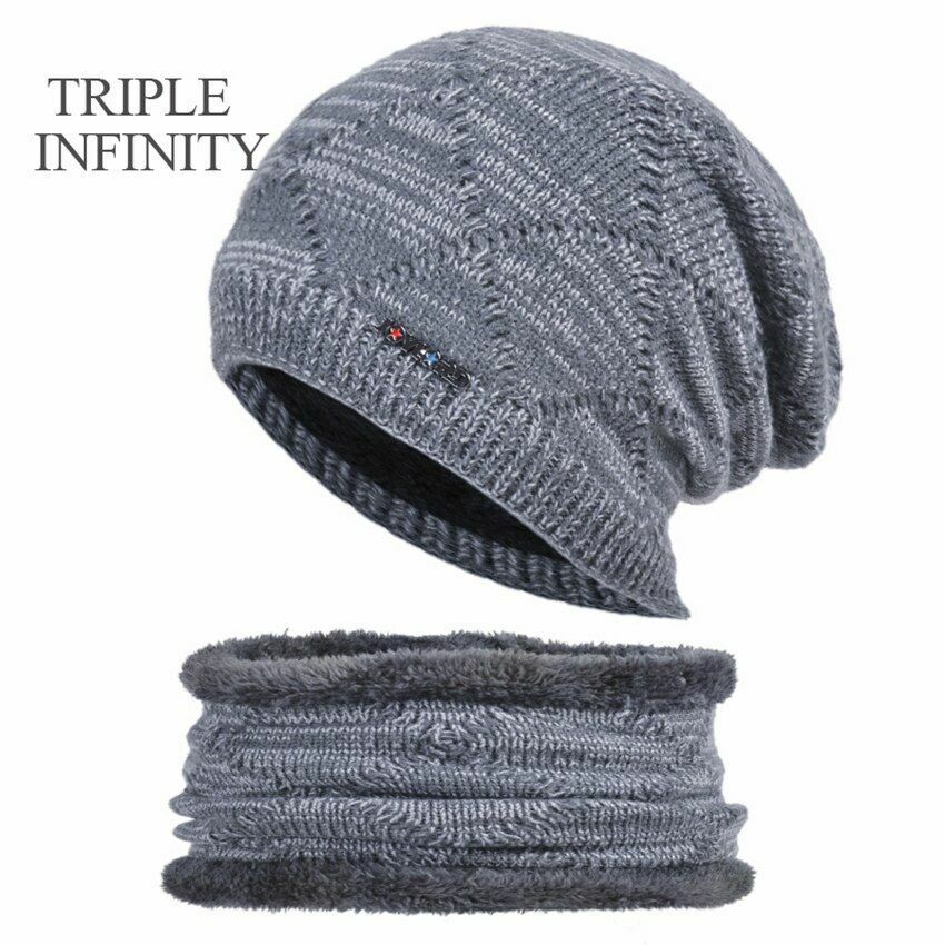 Winter Hat Beanies Knitted Warm Suit Skiing Cycling Beanie Soft Bonnet Baggy Cap