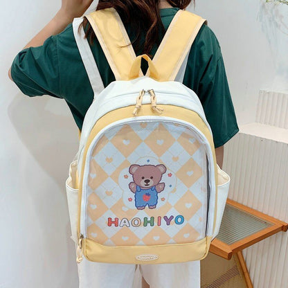 Backpack Cute Transparent School Backpack Bags Nylon 32*42*13 CM Polyester Purse