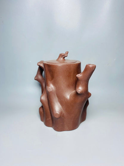 Chinese Yixing Zisha Clay Handmade Exquisite Teapot （梅桩壶 底款：汪寅仙）