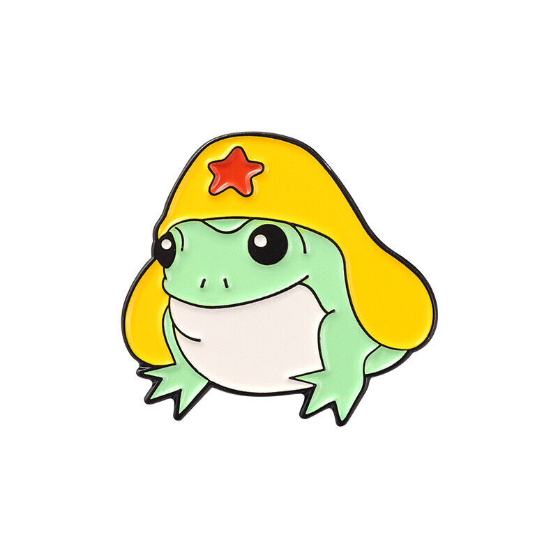 5 Style Cartoon Frog Enamel Pin Custom Hat Brooch Lapel Pin Badge Jewelry Gift