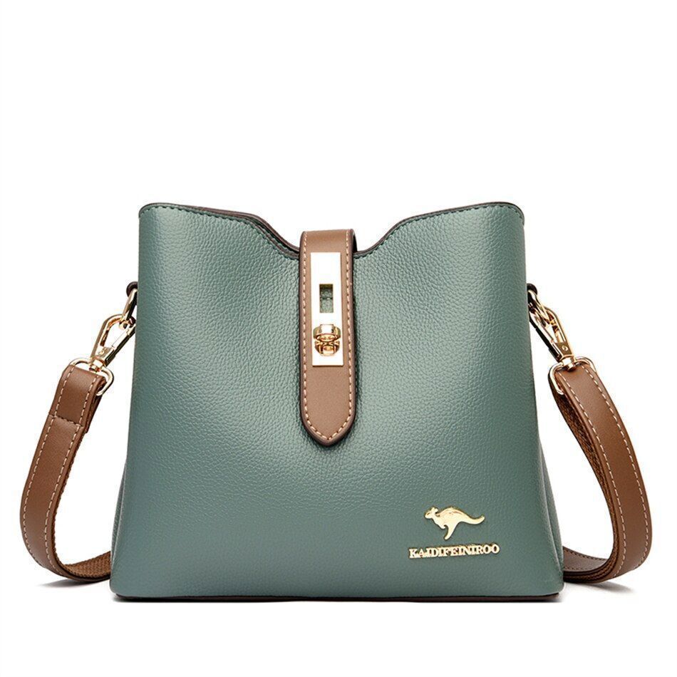 Large Shoulder Bag Synthetic Leather Messenger Bags Fashion Tote Luxury Handbag