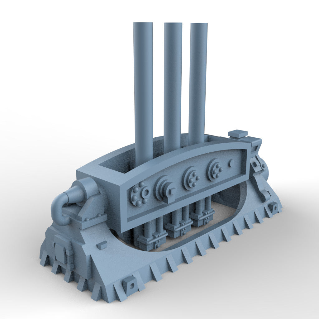 1/350 Model British Mark 10 Triple-Mounted Extended Range Depth Charge Mortar