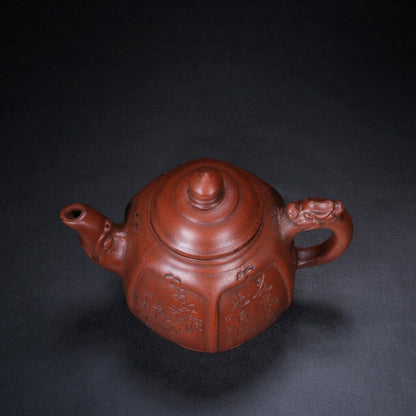450ml Yixing Zisha Clay Pottery Handmade Dragon Plum Blossom Teapot Tea Pot