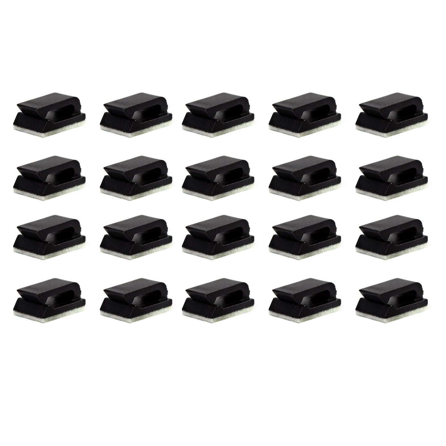 20Pcs Wire Tie Cable Clamp Clip Holder Self-adhesive For Car DVR Detector GPS