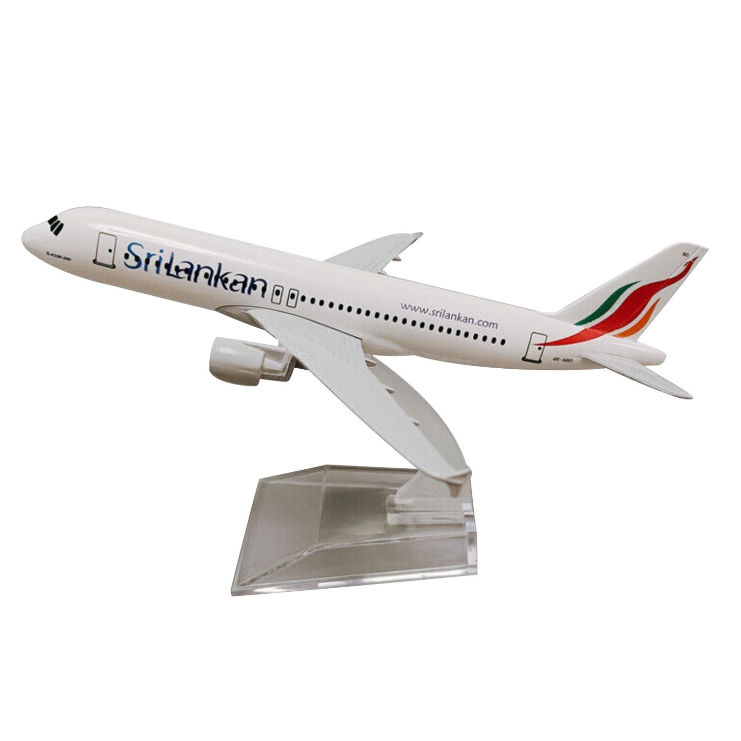 16cm A320 SriLankan Airlines Civil Airliner Model Diecast Airplane Display Scene