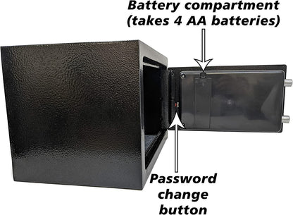 Electronic Safe with Digital Keypad + Keys, Program your own 3 to 8 Digit Pin