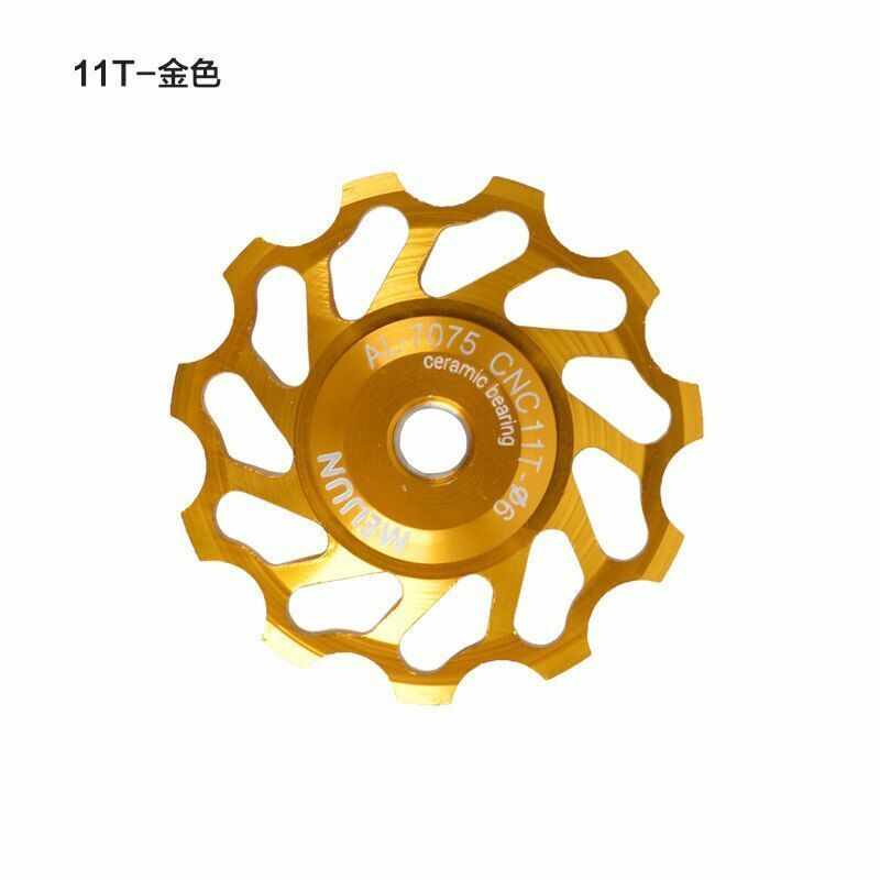 Rear Derailleur Guide Wheel 2pcs MTB Road Bike Ceramic Pulley 7005 11T Cycling