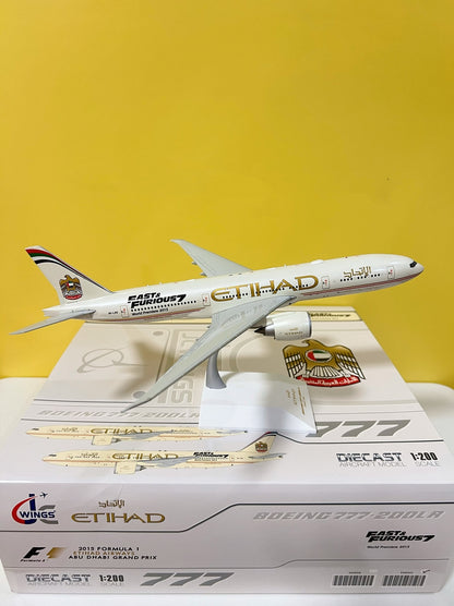 1:200 Geminijets Etihad Airways Boeing777-200LR Passenger Airplane Diecast Model