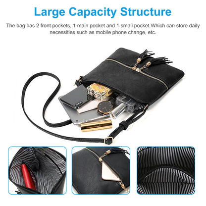 Women Lady Crossbody Bags Leather Shoulder Tote Purse Handbag Messenger Satchel