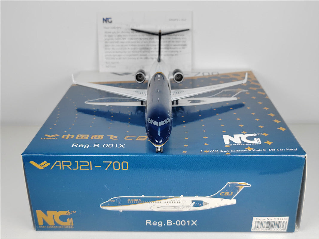1:200 NG Model COMAC CBJ ARJ21-700 Passenger Airplane Diecast Aircraft Model