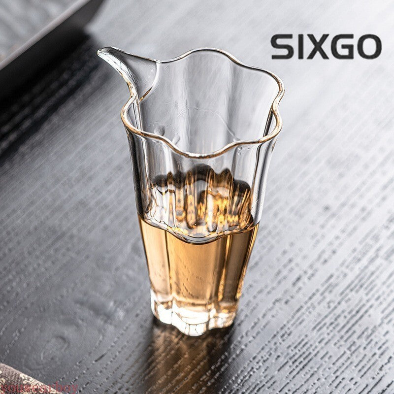 150ml Chinese Style Glass Fair Cup Cha Hai Tea Transparent Teaware Tea Ceremony