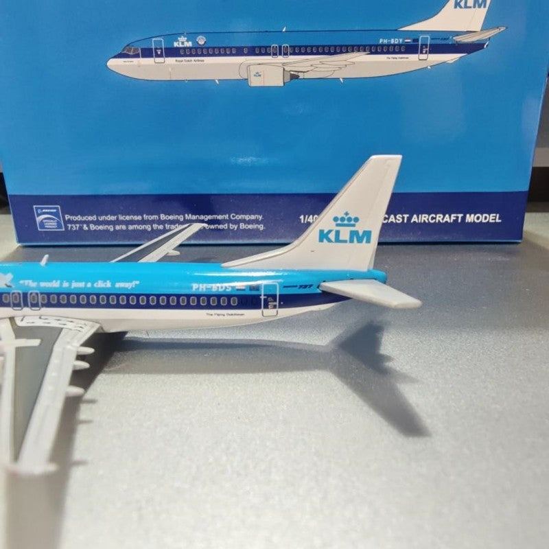 1:400 JC Wings KLM B737-400 PH-BDS Passenger Airplane Diecast Aircraft Model