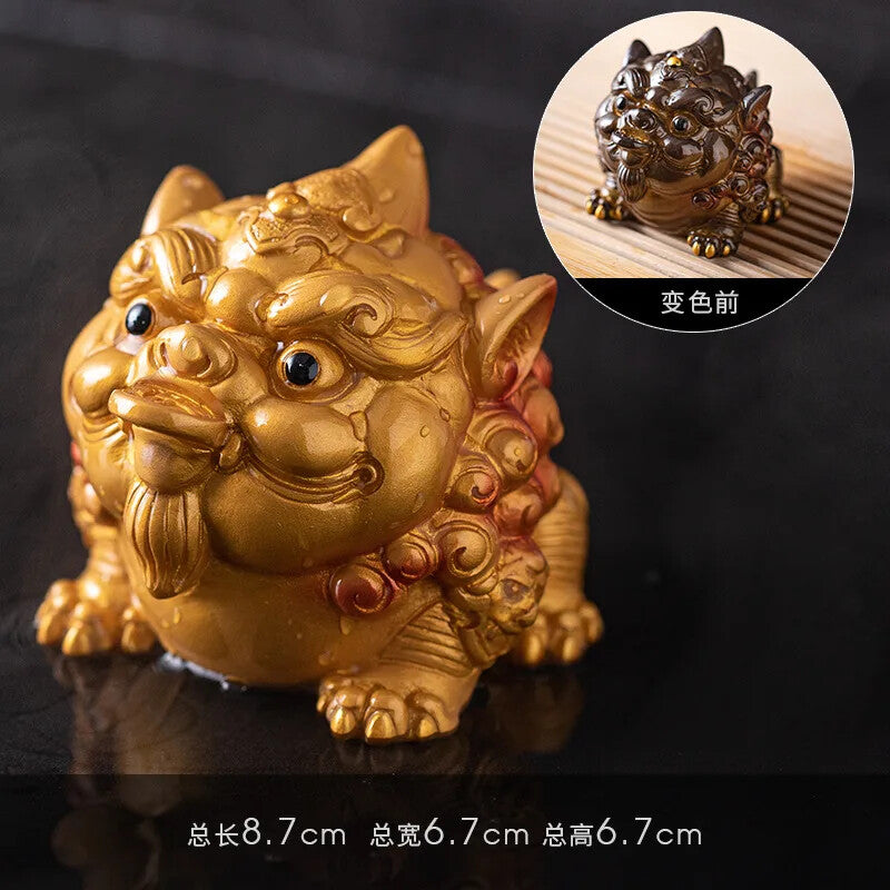 Pixiu-Color Changing Tea Pet Decoration Play Tea Ceremony Kung Fu Tea Set