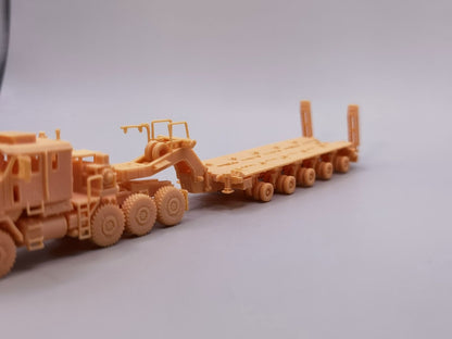 1/72/87/144 US Army M1070 Tank Trailer Unpainted Resin Model Kit 3D Printed