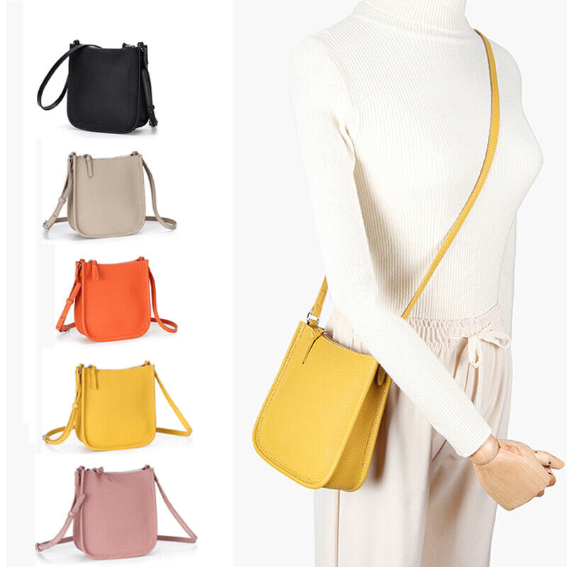 100% Genuine Leather Bucket Bag Women's Summer Designer Small Sling/Shoulder Bag