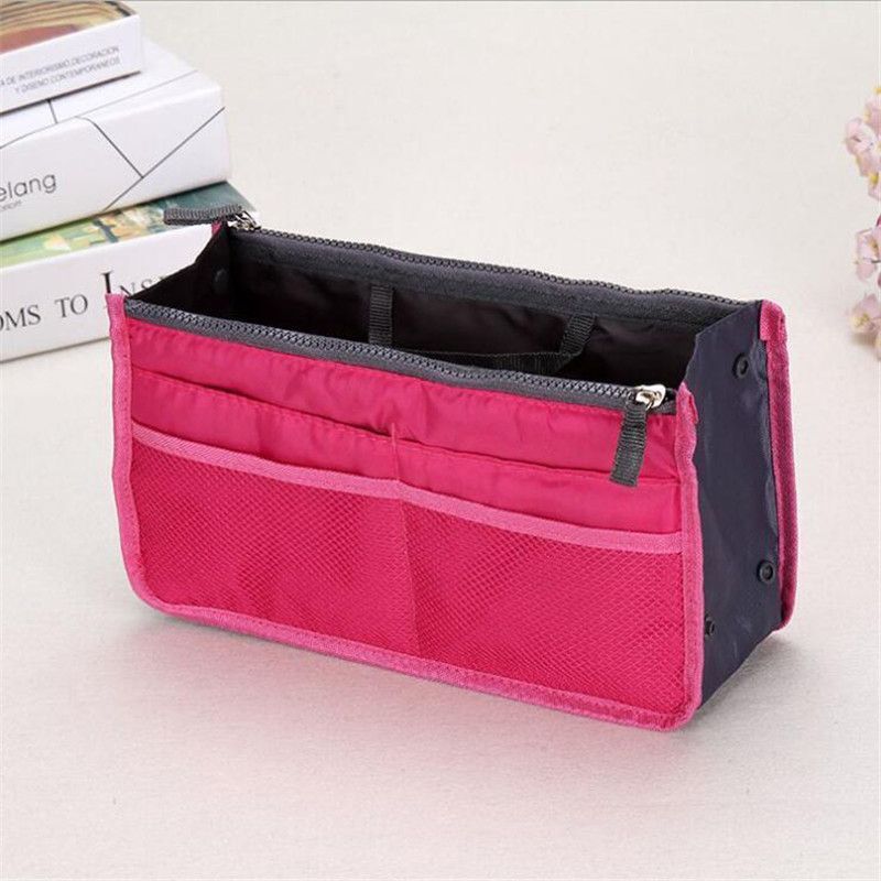 Traveling Bag Cosmetic Handbag Makeup Pouch Storage Organizer Large Nylon Purse